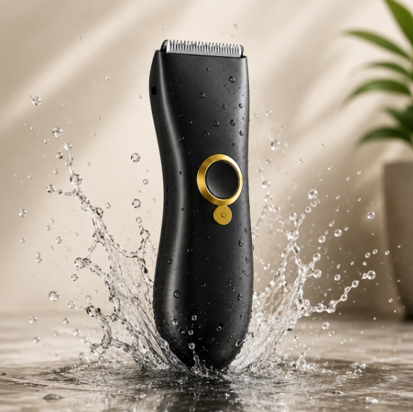 Professional Waterproof Men's Hair & Beard Trimmer - Type-C Rechargeable Electric Grooming Clipper (Model DG-2622)